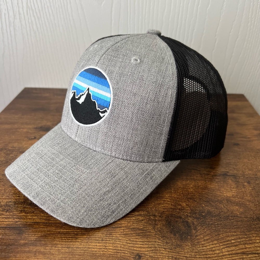KBETHOS Grey Ridge Line Mesh Ballcap - Picture 4 of 7